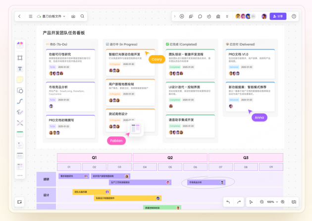 ix用白板开启项目管理高效新模式瓦利棋牌墨刀携手 boardm